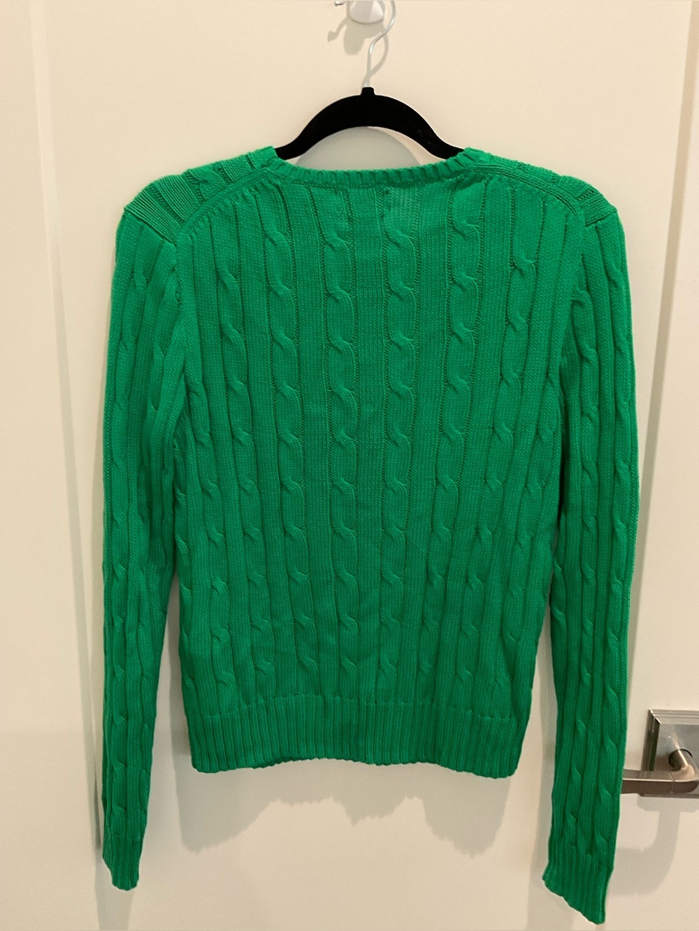 Polo by Ralph Lauren Green Cable-Knit Crew Neck Sweater - Picture 3 of 10